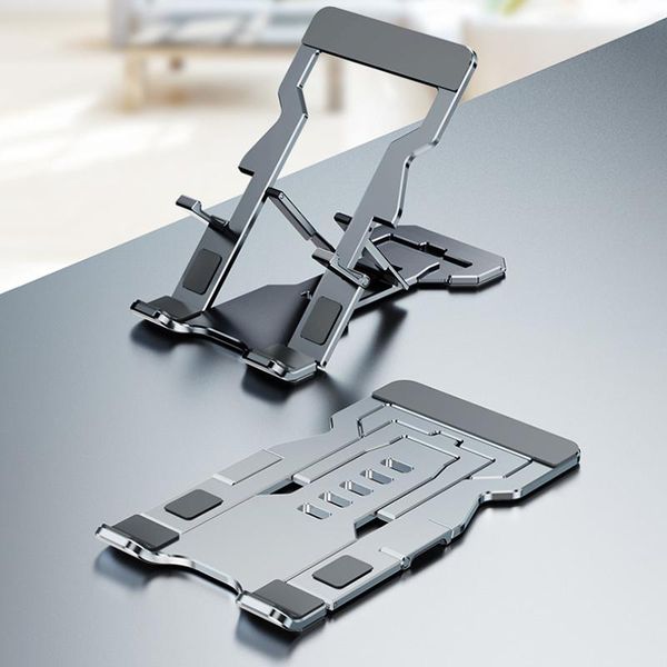 

cell phone mounts & holders foldable moblie stand bracket ultra-thin angle adjustable aluminum alloy deskcradle dock for smart ipads