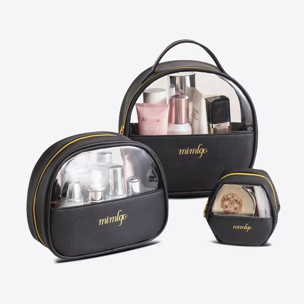 

cosmetic bags & cases designer waterproof makeup box storage transparent pu travel case set pouch organizer
