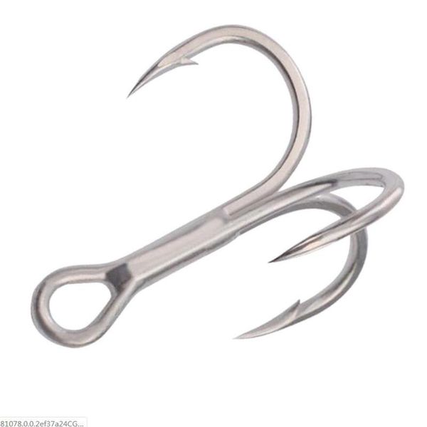 

fishing hooks 5pcs/lot treble brand 10# 8# 6# 4# 2# 1# 1/o 2/o