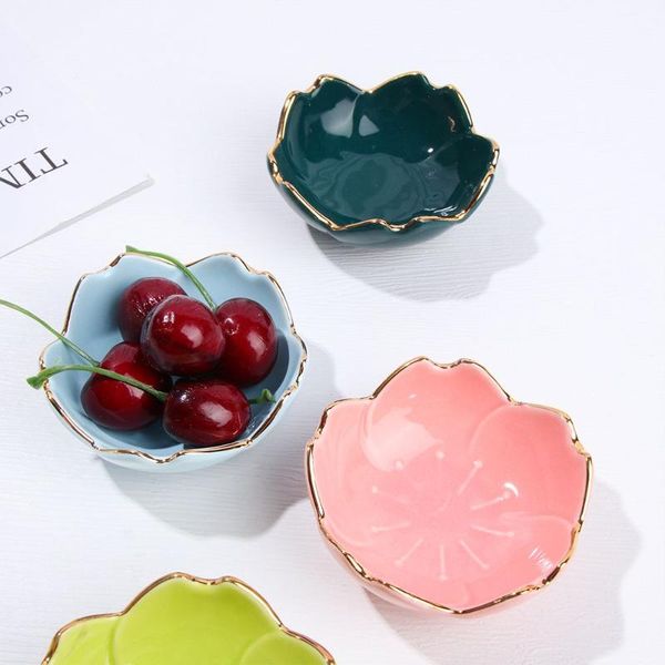 

bowls vinegar dish tableware sakura ceramic seasoning plate oil saucer bowl flower dishes