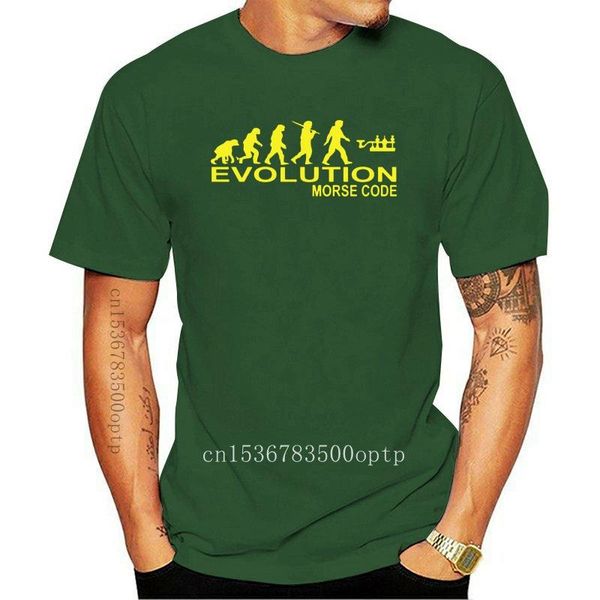

running jerseys 2021 100% cotton evolution morse code ham amateur radio xmas birthday gift mens womens tshirt tee shirt, Black;blue