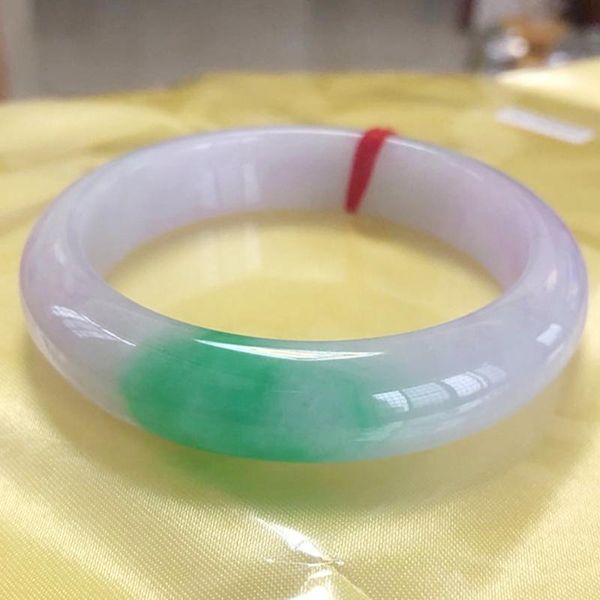 

other bracelets zheru jewelry natural myanmar jade light green purple 54-62mm bracelet elegant princess for mom and girlfriend, Golden;silver