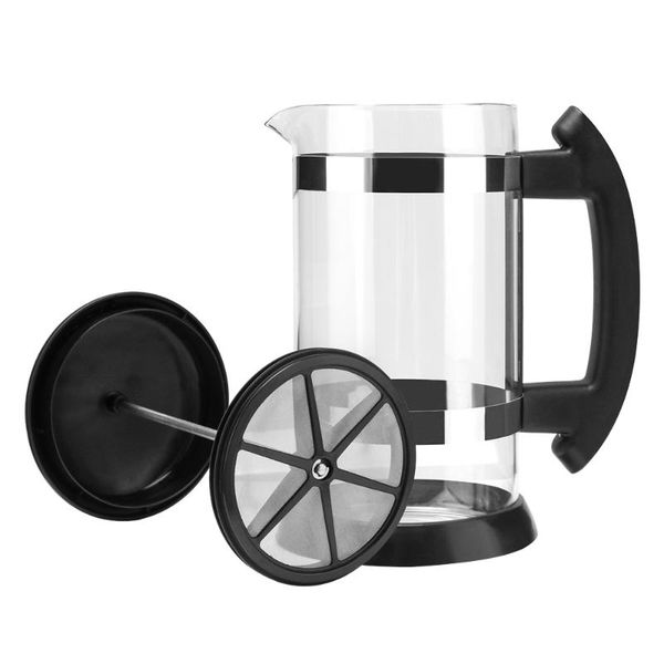 

coffee filters 1000ml stainless steel french press pot cafetiere cup borosilicate glass maker tea filter