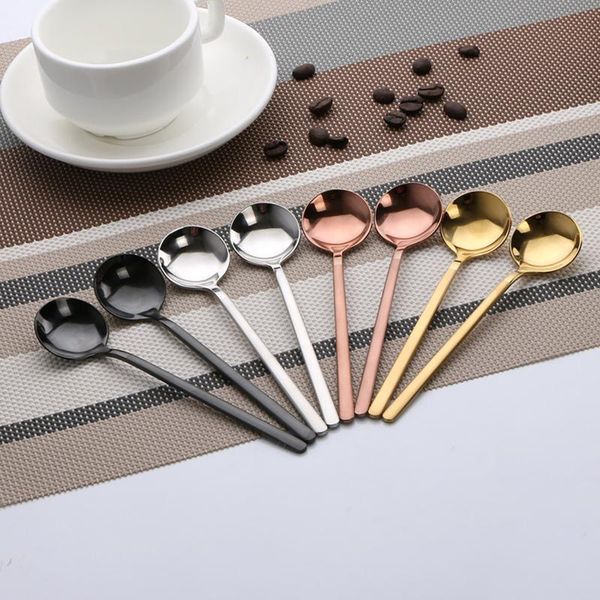

spoons coffee spoon ice cream dessert tea kitchen colorful long handle flatware drinking tools gadget