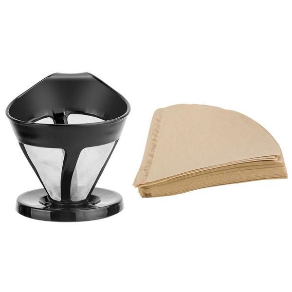 

coffee filters filter portable stainless steel hand drip pot tea holder funnel basket dripper machine accessories