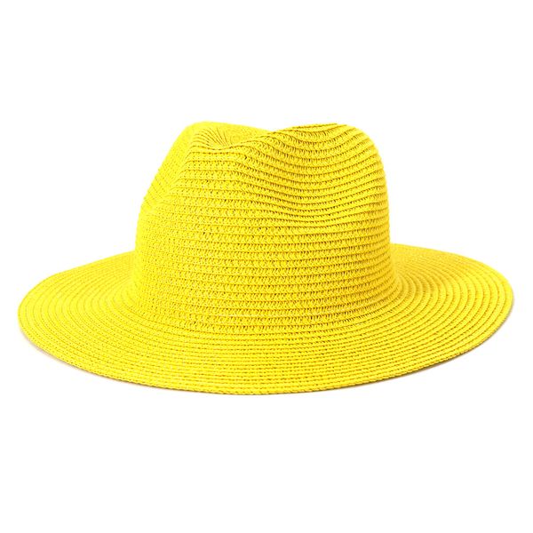 Летние мужчины женщины на открытом воздухе путешествия морской солнцезащитный крем мода солнце соломенные шляпы панама желтые зеленые джазовые колпачки солнцезащитный пляж