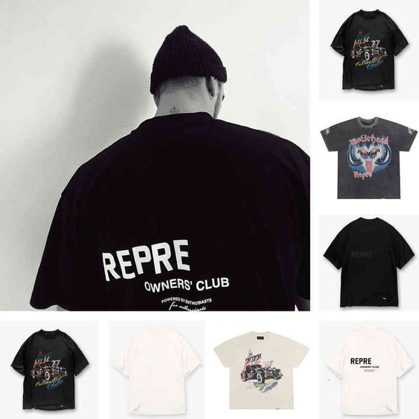 

fashion new t-shirt men women summer style the owners club represent tee vintage hip hop short sleeve autumn size s-xl, White;black