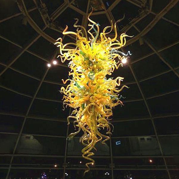 

girban modern led chandelier designer art glass indoor lighting yellow home l large murano glass living room chandeliers