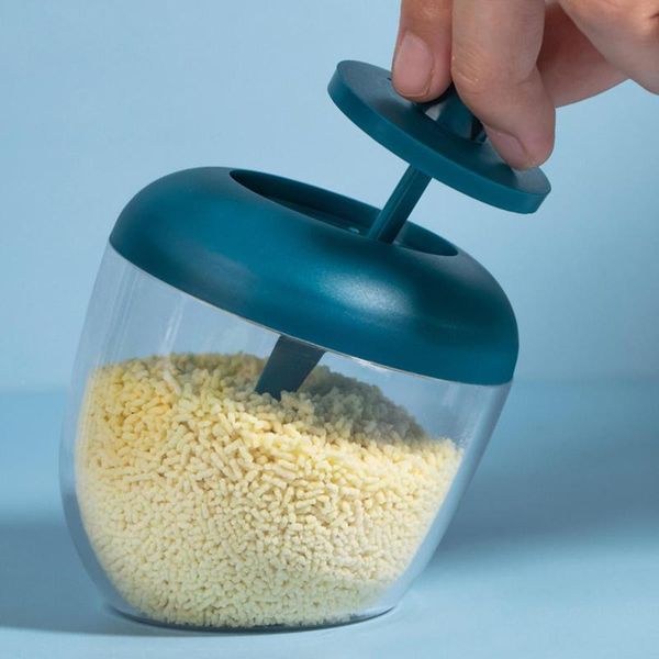 

storage bottles & jars kitchen seasoning box bottle salt spice case holder jar with spoon
