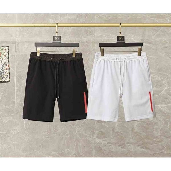 

summer men's casual shorts solid color loose outdoor five-point pants couple beach good quality 210712, White;black