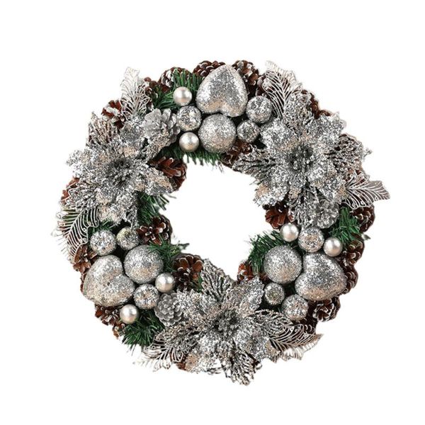 

decorative flowers & wreaths christmas wreath simulation garland door perfect quality silk peony flower decor party hanging for wedding lave