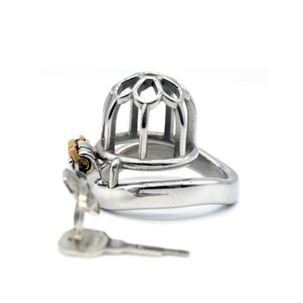 

cockrings stainless steel male chastity cage short men's locking belt restraint device 218 cock ring rings toys