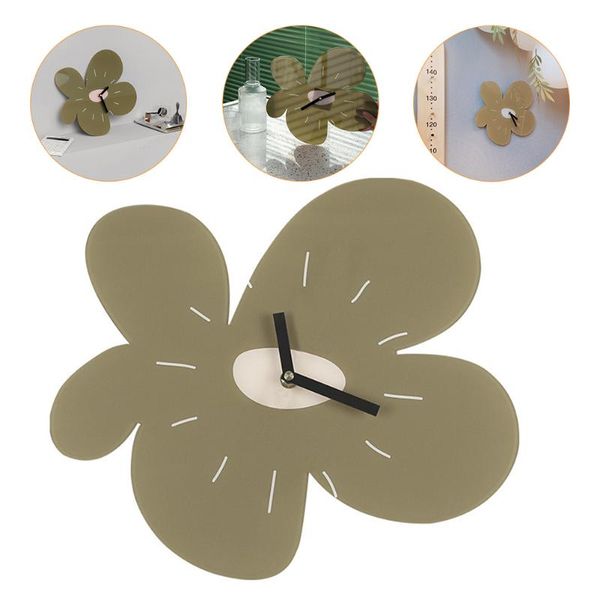 

wall clocks decorative clock exquisite mute acrylic flower (battery)