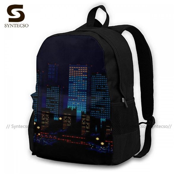

backpack streets of rage backpacks male soft unique polyester camping bags