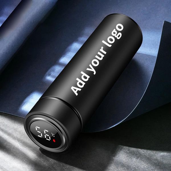 

water bottles 500ml smart insulation cup male and female portable student minimalist bottle creative personalized trend tea