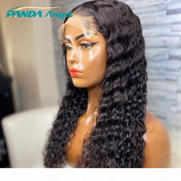 

28 inch remy brazilian human hair 13x4 deep wave lace front wigs pre plucked natural human hair lace closure wig for black women, Black;brown