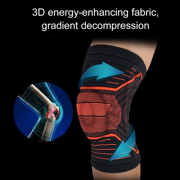 

1pcs sports knee brace elastic compression non-slip fitness running cycling knee pad sn-hot