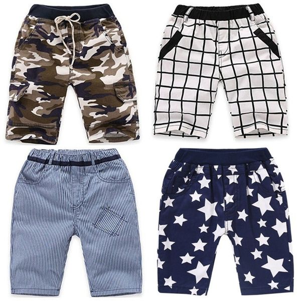 VIDMID Jungen Shorts Hosen Plaid Baby Jungen Baumwolle Shorts Sommer Kinder Kinder Camouflage Junge Casual Shorts Kleidung 210308