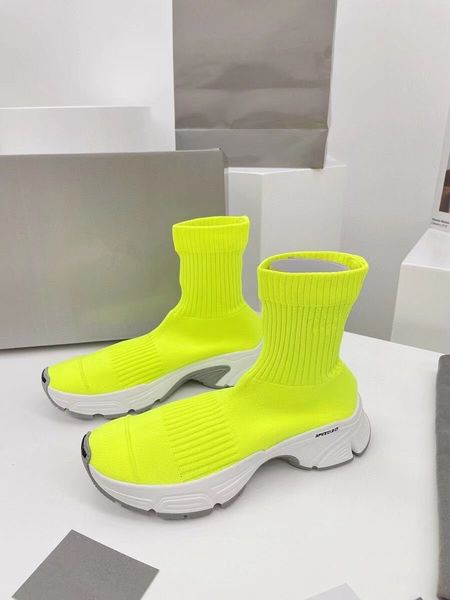 

designer 3d knitted fabric sock sports speed 3.0 trainers women men runners trainer sneakers socks boots platform 35-44 kjjj0003, Black