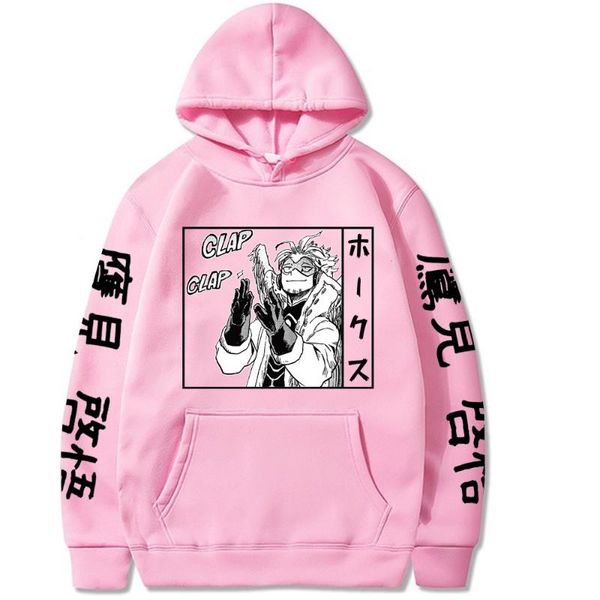 

men's hoodies & sweatshirts est hoody my hero academia print for anime fans women causal loose casual pullover sweater in selling, Black