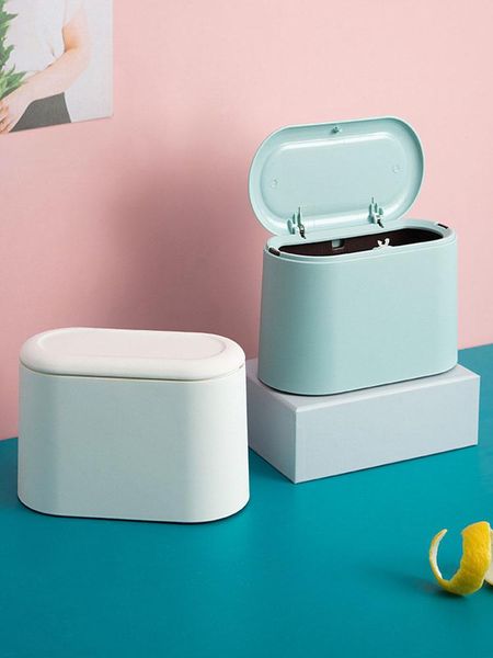 

waste bins nordic storage trash can creative deskcute office paper basket mini kitchen cubo de basura cleaning tools eb5tc