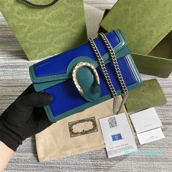 

bacchus bag fashion evening bags blue-green handbag g 16.5*10*4.5cm hh458