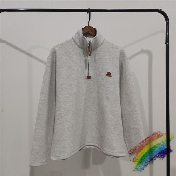 

2021 new turtleneck zipper cardigan ader error sweatshirts men women 1:1 adererror crewneck hoodie yghj, Black