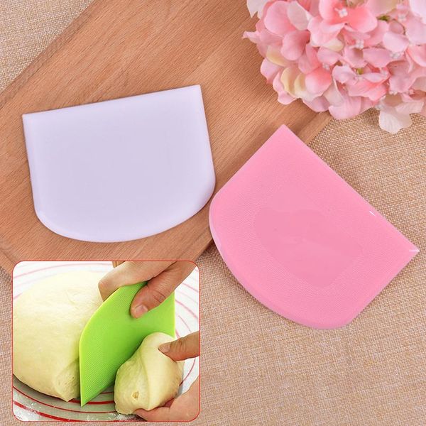 

home baking nough cutting tools kitchen gadgets plastic cake cream spatula dough cutter butter batter scraper baking tools