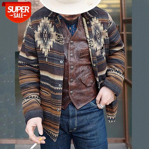 

autumn european and american men's pattern casual fashion jacket men #zg6s, Black;brown