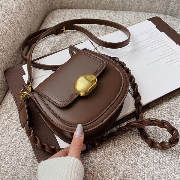 

cross body retro simple small 2021 fashion pu leather women's messenger bag crossbody
