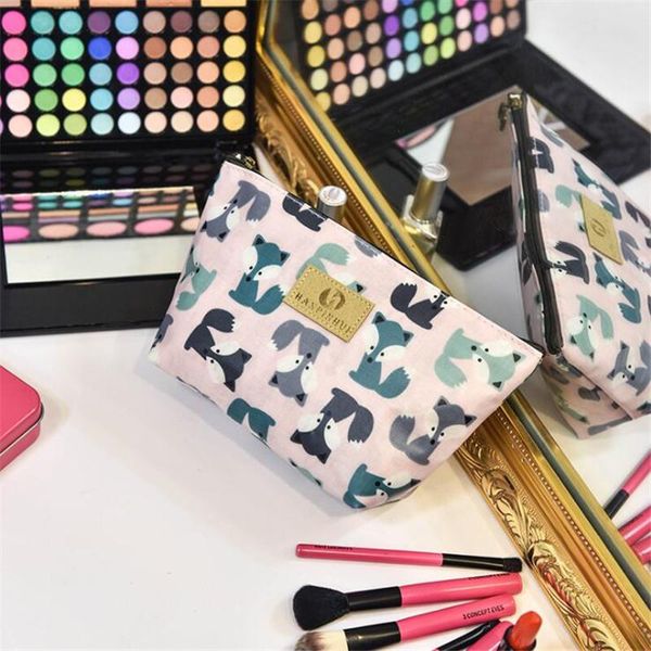 

cosmetic bags & cases cute cartoon print pattern ladies travel storage bag toiletries finishing portable