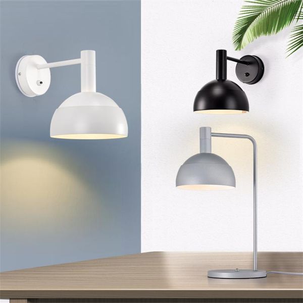 

wall lamp nordic modern rotating lampshade lamps bedroom living room study aisle reading metal sconces lights lighting fixtures