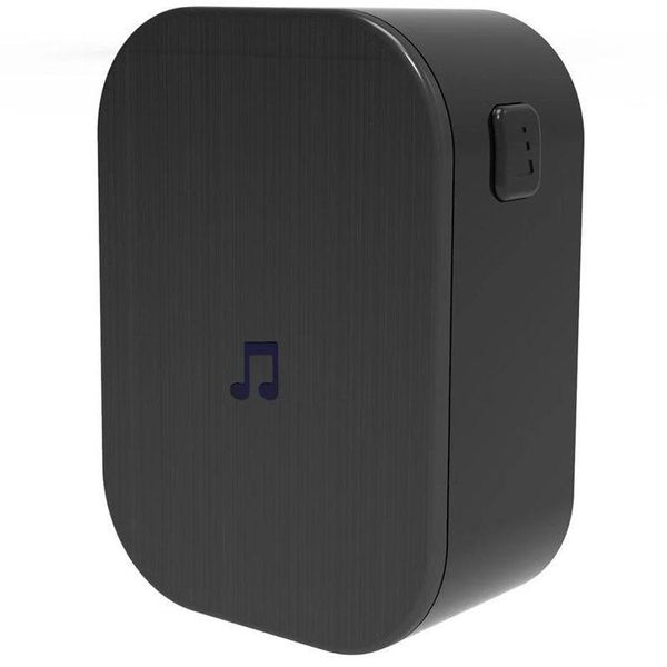 

plug-in chime wireless indoor doorbell extender for video doorbell with camera white us plug black