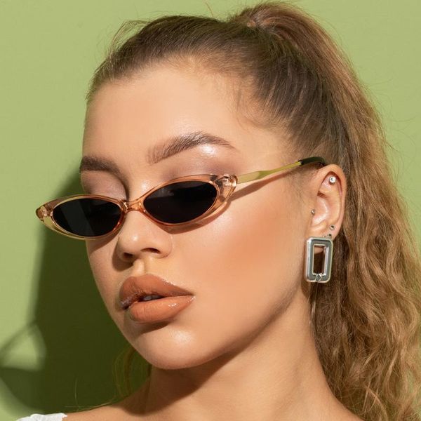 

sunglasses 2021 fashion small frame unisex, White;black