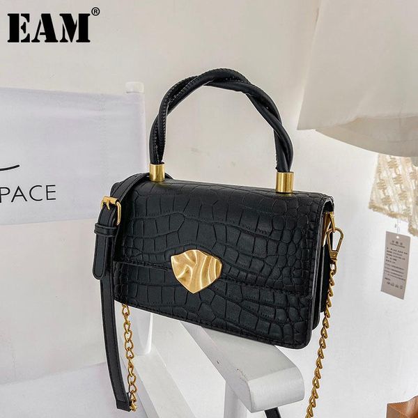 

cross body [eam] women small elegant handbag pu leather flap personality all-match crossbody shoulder bag fashion tide 2021 18a2012