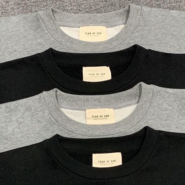 

fear of loose god fog essentials season 6 man long sweaters sleeves hoodies sweater woman bottoms winter autumn terry streewear ca mggb, Black
