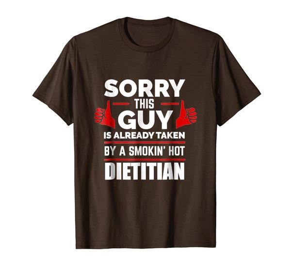 

sorry this guy is taken by smoking dietitian t-shirt, White;black