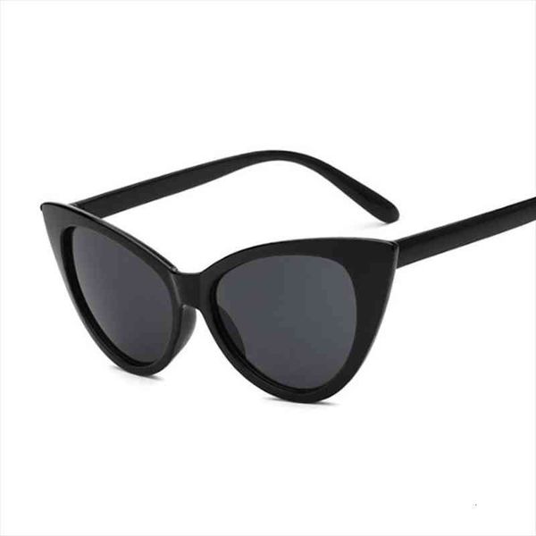 

vintage cat eye ladies sunglasses brand designer sunglasses women fashion retro cool black shades oculos de sol, White;black