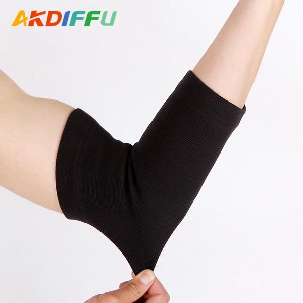 

elbow & knee pads nylon knitted thin protection, high elasticity, sweat absorption and ventilation sports arm protection, Black;gray