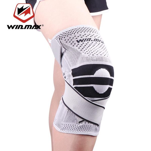

elbow & knee pads win.max sports kneepad adjustable breathable stabilizer strap compression sleeve elastic support fitness brace protector, Black;gray