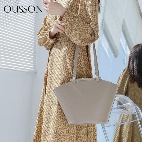 

evening bags ousson 2021 design leather ladies bucket bag exquisite tote handbag fashion shoulder for women