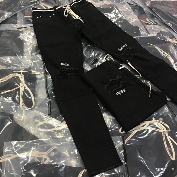 

men's jeans hop brand hip represent 18ss cut design sweatpants trousers 's pants clothing for men, Blue