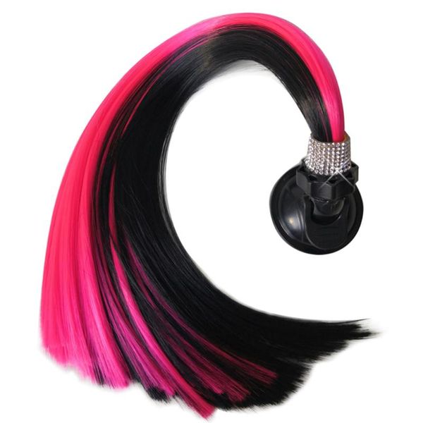 

motorcycle helmets helmet ponytail high temperature fiber 40cm bicycle skateboarding cycling suction cup crystal rhinestone stick on