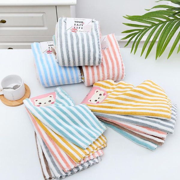 

towel 5pcs/lot er set absorbent microfiber kitchen dish cloth non-stick oil household cleaning wiping kichen tools