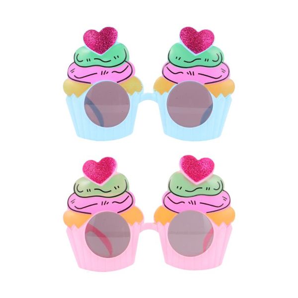 

party favor 2 pcs ice cream shape decorative birthday eyeglasses pography props