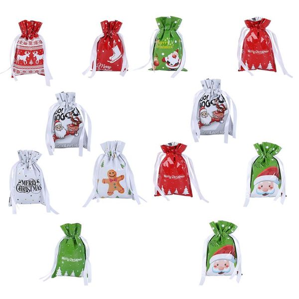 

gift wrap 12pcs adorable christmas candy bags drawstring wrapping
