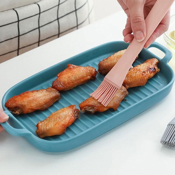 

tools & accessories silicone spatula barbeque brush cooking for bbq grill oil brushes pastry kitchen cake baking utensil supplies