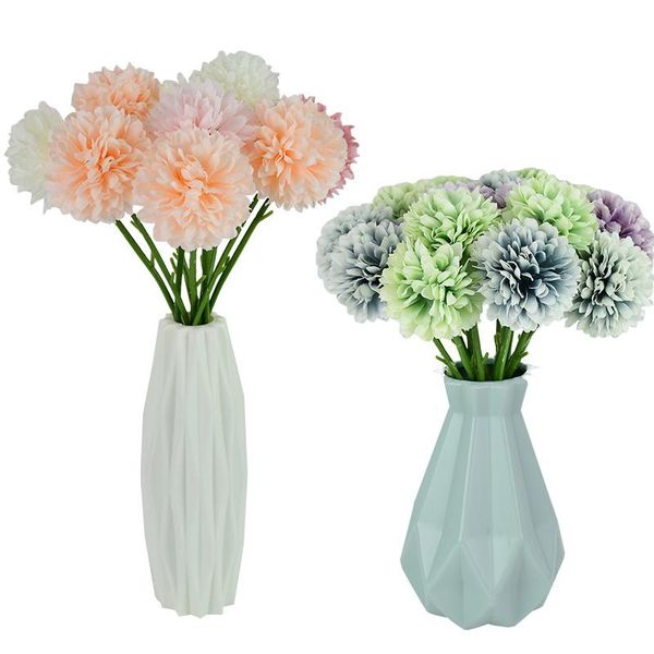 

decorative flowers & wreaths 3/5pcs dandelion flower ball simulation road cited artificial wall fake home decoration wedding bride hold bouq
