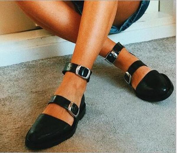 

sandals women flats casual girl party luxury pu leather sandalias mujer sapato feminino cut out flat shoes woman sf0012, Black