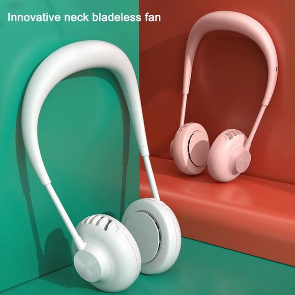 

electric fans hanging neck fan leafless usb mini portable bladeless